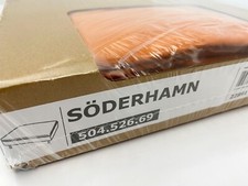 Ikea SODERHAMN Ottoman/Footstool Cover, Samsta Orange 504.526.69 - NEW