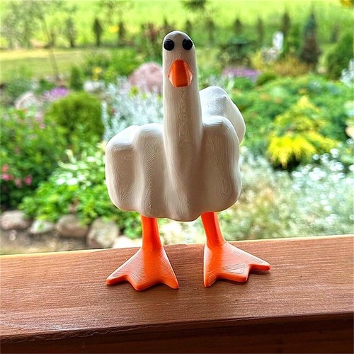 Duck figurine yard - art, home