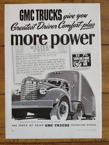 Vintage 1941 gmc truck - vintage, print