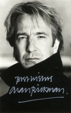 ALAN RICKMAN Signed Photograph