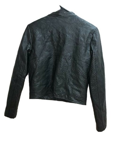 Female classic black leather