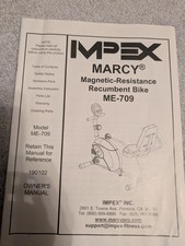 Exercise Bike Marcy ME709