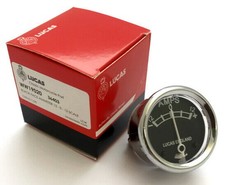 Genuine Lucas 12V 1-3/4" Ammeter 12-0-12 Black Face Triumph BSA Norton