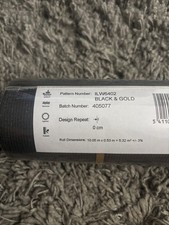 I Love Wallpaper 3 Rolls Black Gold