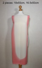 2 pieces vintage Japanese kimono silk fabric cream pink ombre