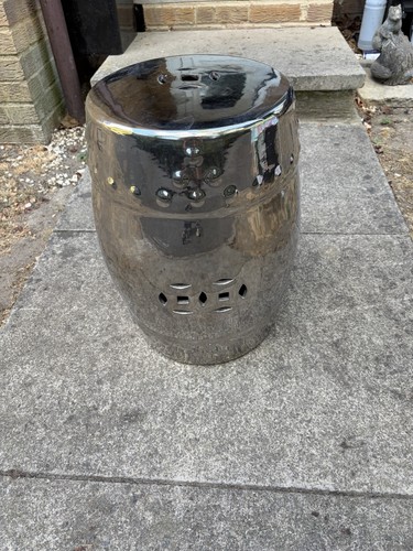 Large silver ceramic chinese - silver,