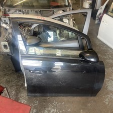 VAUXHALL CORSA D 5 DOOR DRIVERSIDE FRONT DOOR IN CARBON BLACK Z22C 2010-2014