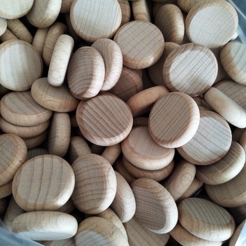 Wooden round discs - wooden,