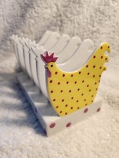 Fabulous Martin Gulliver Designs Hot Chic 5 slice Toast Rack Hand Painted NEW