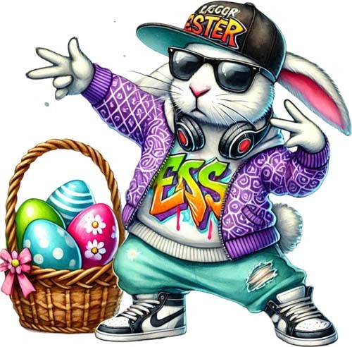 Easter hip hop - bunny, rabbit