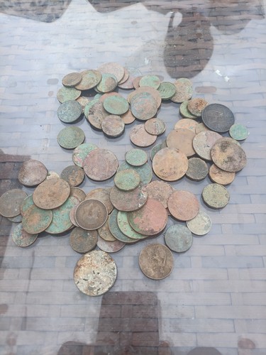 Mixed old coins joblot bulk - joblot,