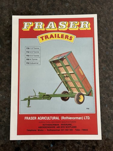 Fraser tipping farm trailers - tipping,