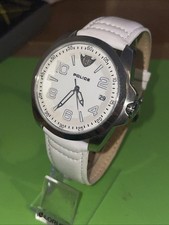 Police Sovereign White Dial