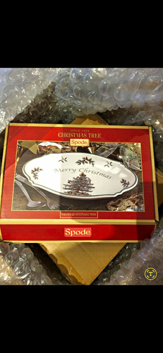 Spode christmas tree porcelain - christmas,
