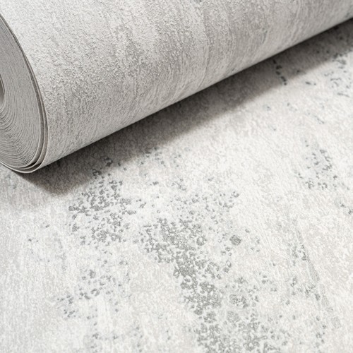 Plain grey metallic wallpaper - plain,