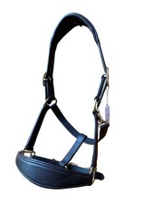 Black Leather Horse Halter