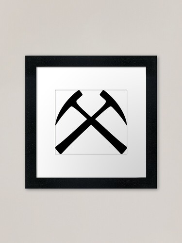 Geology hammer framed - framed, art