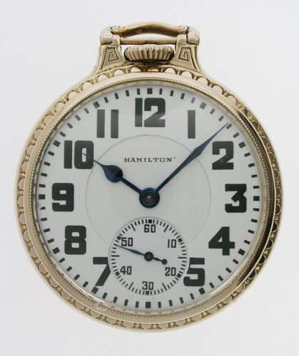 Pocket watch hamilton 10k - hamilton,