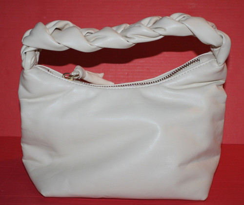 Topshop cream faux leather - topshop,