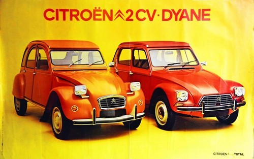 Vintage citroen dyane - vintage,