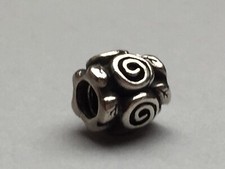 Genuine Pandora Rose Leaf Charm RETIRED 925 Flower Petals 790136 Sterling Silver