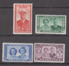 Swaziland 1947 Royal Visit - SG42 - SG454 MNH