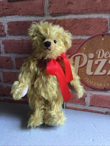 Golden mohair teddy bear - teddy, by