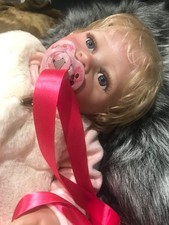 BIG  WEIGHTED BLONDE BLUE EYED REBORN BABY GIRL LEAH 7LBS 🧡