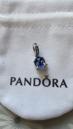 Blue octopus charm - charm,
