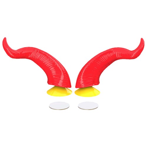 2pcs devil horns for helmets - devil,