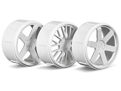 Hpi wheel set white micro - hpi,