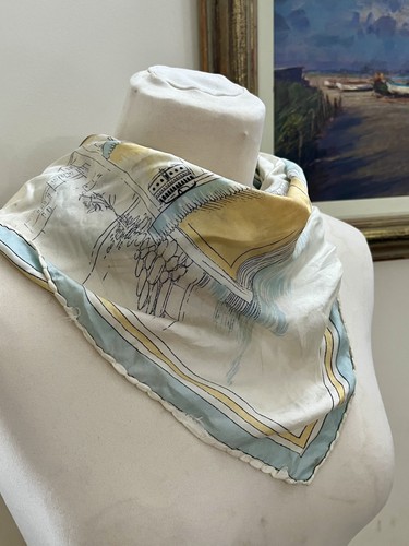 Vintage silk scarf ricordi - vintage,