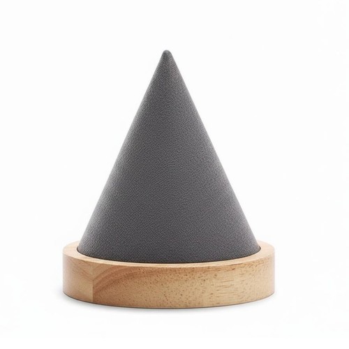 Wooden cone display stand - cone,