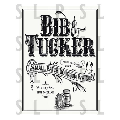 Bib tucker metal sign retro - bib,
