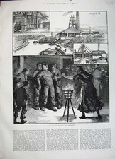 Original Old Antique Print