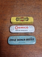 3 x Vintage Cycle Repair Tins