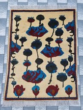Afghan Hand Opium Flower  Rug