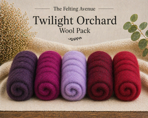 Needle felting wool pack - needle,
