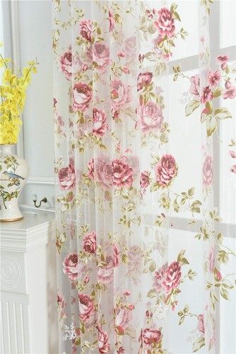 Rod pocket top rose - top, floral