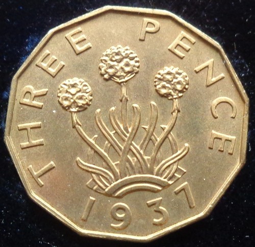 1937 george proof - 1937, brass