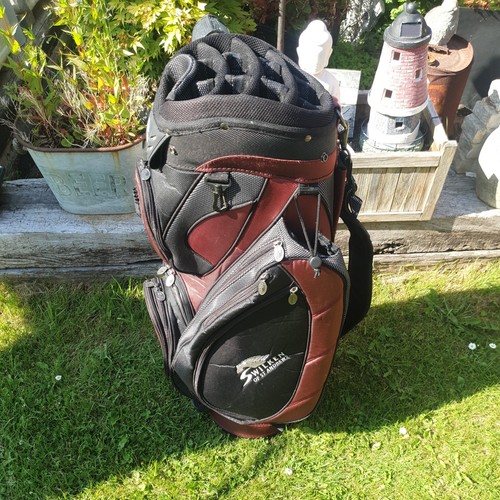 Swilken maroon golf bag zip - maroon,