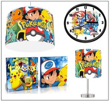 POKEMON GO  choose Lampshade 10 " , Lamp , Wall Art , Clock or Bundle Reusable