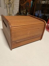VTG MCM Teak Wood Tambour