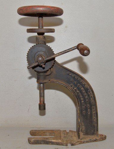 Antique manneers bench drill - antique,
