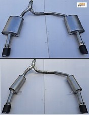 Sport Exhaust Back Box Silencer Y Pipe FORD MONDEO Mk4  2.0 2.2 2.3  2.5 Twin B