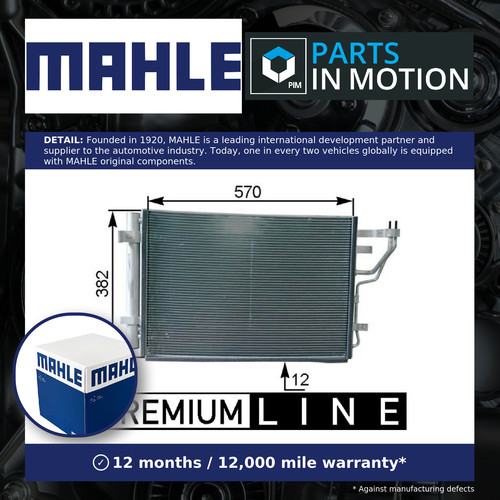 Air con condenser - con, fits