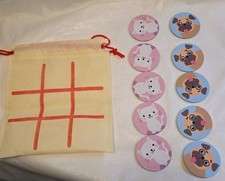 Tic Tac Toe Game with Bag Great Condition