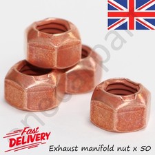 50 x M8 Exhaust Manifold Nuts For BMW Series 1 2.0 2.0L 2004 to 2013