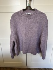 Zara Knitted Lilac Jumper Size