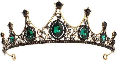 Green baroque crown gothic - crown,